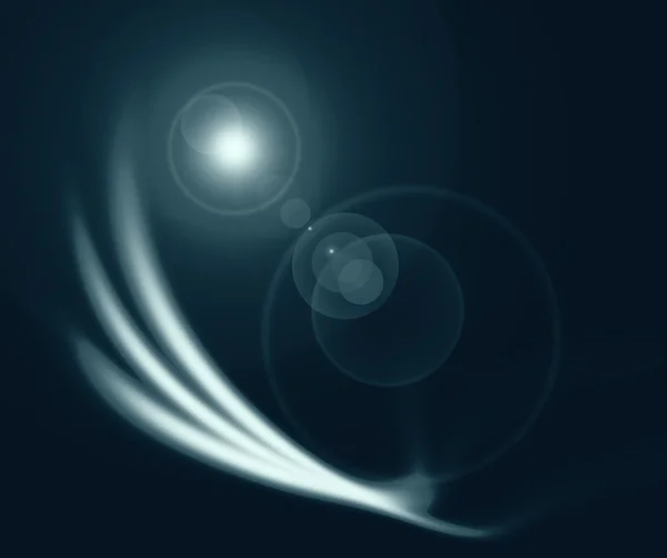 Μαύρο φόντο αφηρημένη και φως φωτοβολίδα επίδραση όπως το διάστημα — Φωτογραφία Αρχείου