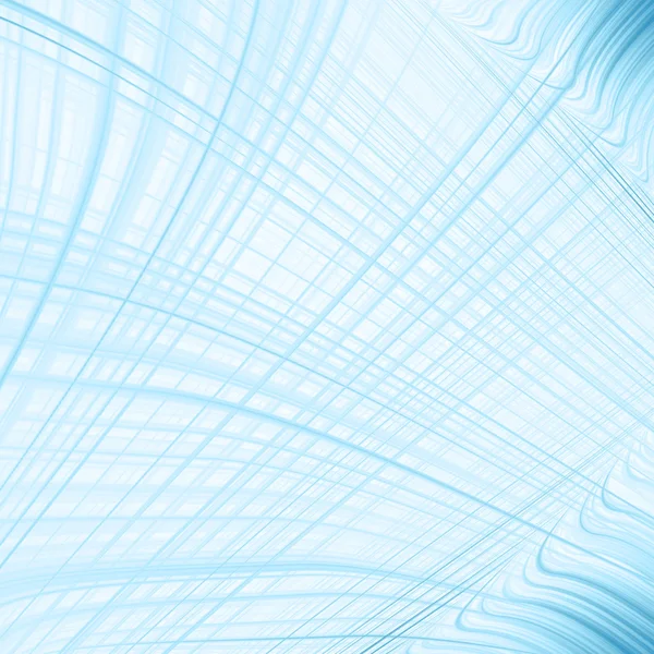 Fundo branco com padrão de grade abstrata azul — Fotografia de Stock