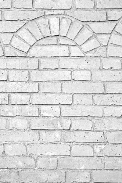 Textura de pared de ladrillo blanco viejo — Foto de Stock
