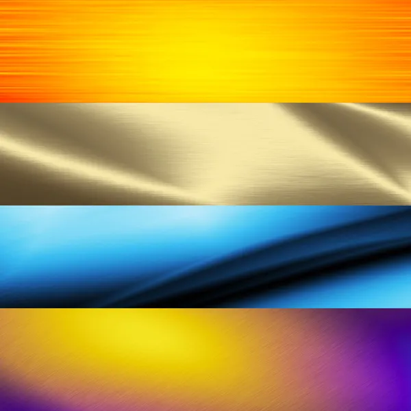 Collection of four metal textures backgrounds — Stock Photo, Image