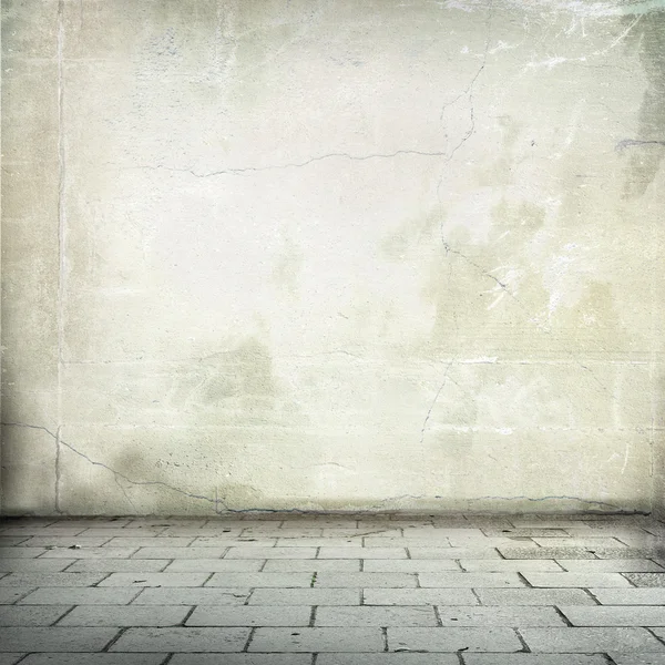 Interior branco grunge parede textura fundo — Fotografia de Stock