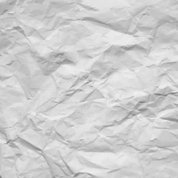 Old white crumpled paper texture background — Stock Photo, Image