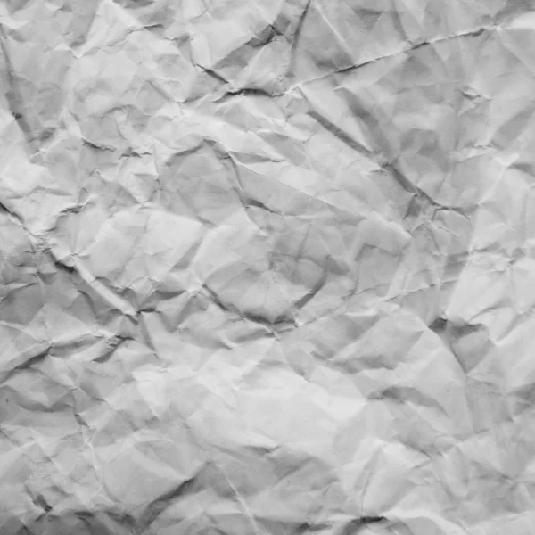 Old white crumpled paper texture background — Stock Photo, Image