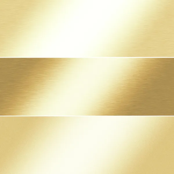 Fundo dourado cromo metal textura, modelo de banner — Fotografia de Stock