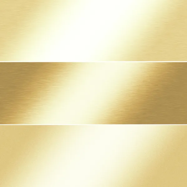 Золотий фон хромова металева текстура, шаблон банера Стокове Фото