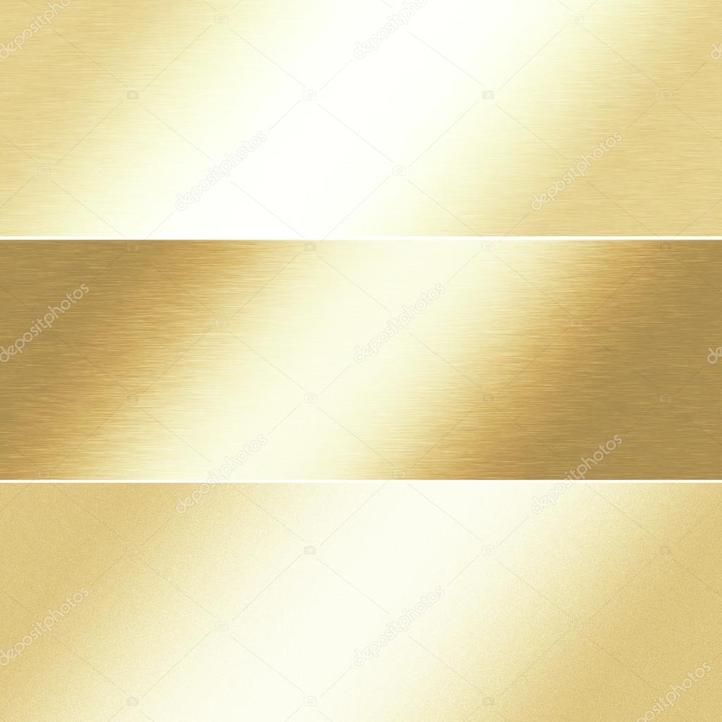 gold background chrome metal texture, banner template