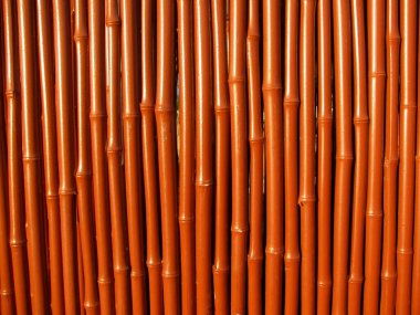 Verimli kahverengi bambu duvar arkaplanı