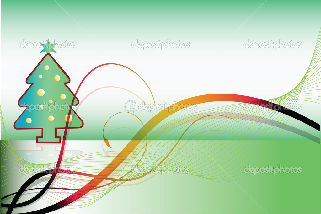 Vector happy background green Green happy new year post card illustration — Stock Vector © marcus55 #16948531