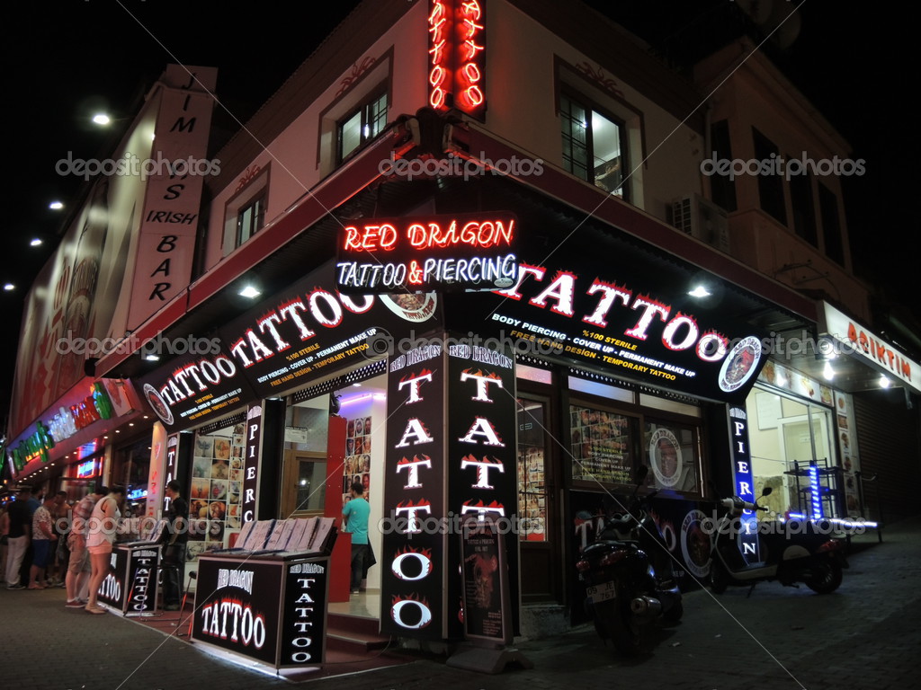 Kusadasi Bar street Tattoo shop Stock Photo by ©chrisart8 27382479 Kusadasi Bar street Tattoo shop Stock Photo by ©chrisart8 27382479