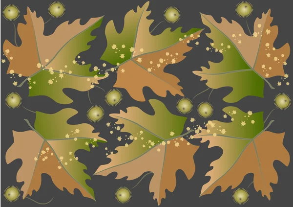 Les feuilles tombent — Image vectorielle