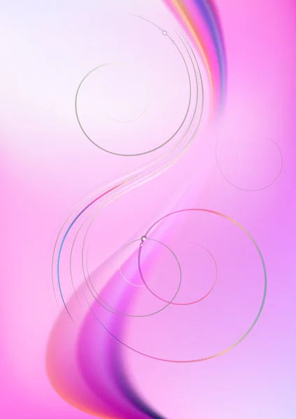 Transparent waves and spirals — Stock Vector