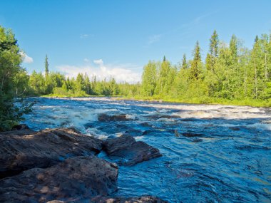 ile kaba nehir manzara