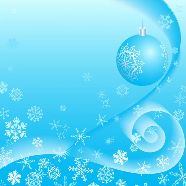 Christmas background with snowflakes and a copyspace. — Stock Photo, Image