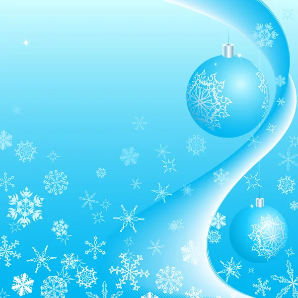 Christmas background with snowflakes and a copyspace. — Stock Vector