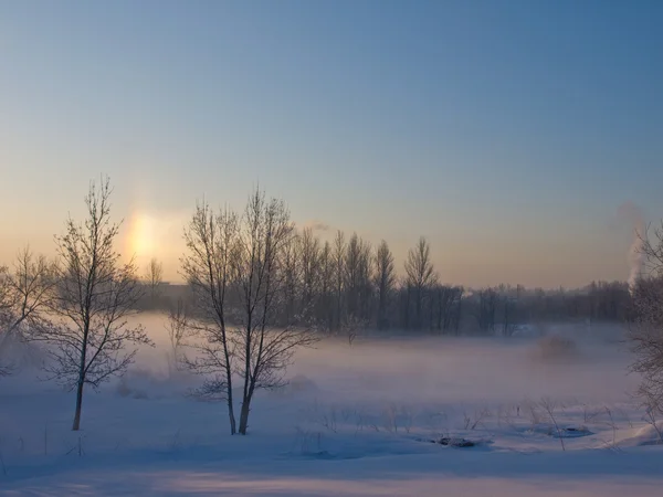 Hermosa mañana de invierno — Foto de Stock