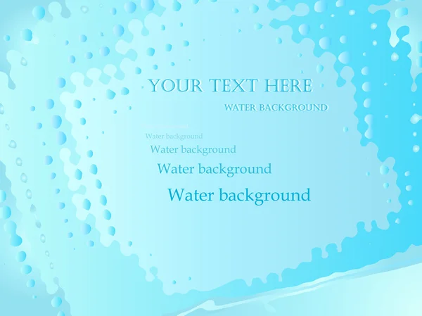 Water background with a copy space for the text. — Stock Vector