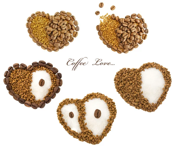Coffee heart. — Stock Photo, Image