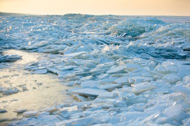 Baltık Denizi kış manzarası