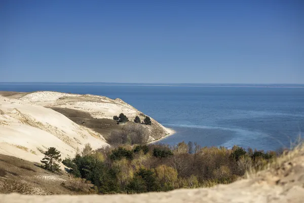 Перегляд мертвих дюни, Куршської коси, Литва — стокове фото