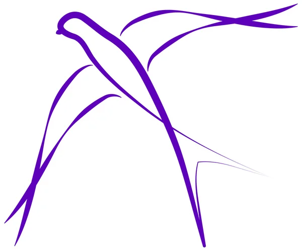 Логотип ласточки — стоковый вектор