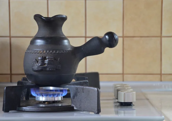 Making morning coffee — Stock Photo, Image