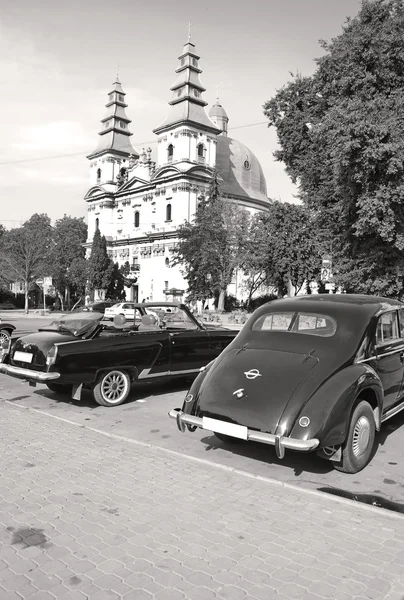 Old car parade — Stock Photo, Image