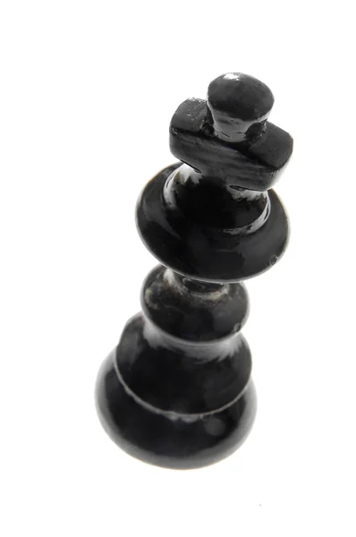 Siyah satranç king — Stok fotoğraf