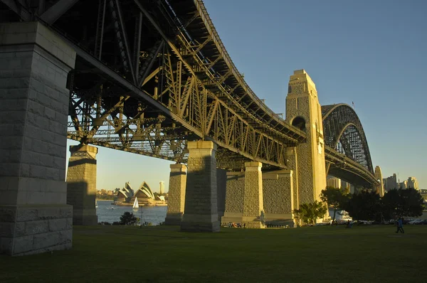 Harbor bridge Royaltyfria Stockfoton