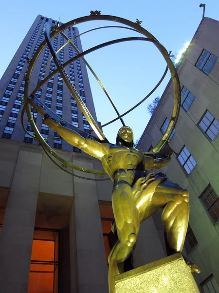 NYC atlas statua — Zdjęcie stockowe