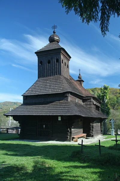 Träkyrka — Stockfoto