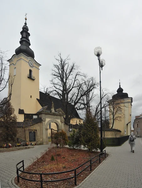 Kostel Nowy targ — Stock fotografie