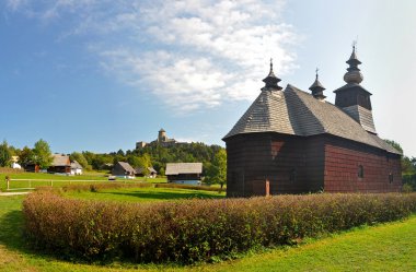 Stara Lubovna wooden church clipart