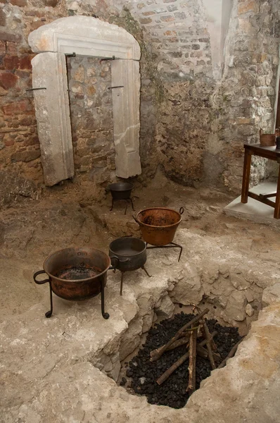 Ancient kitchen room — Stock Photo, Image