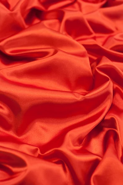 Satén rojo vibrante — Foto de Stock
