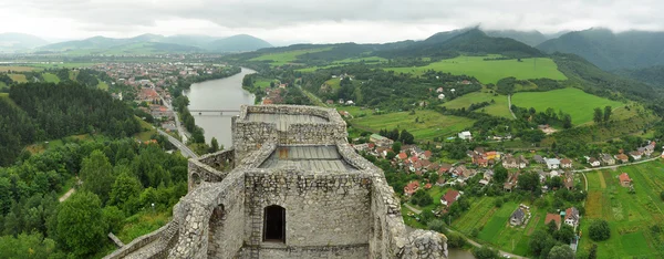 Panorama du château de Strecno — Photo