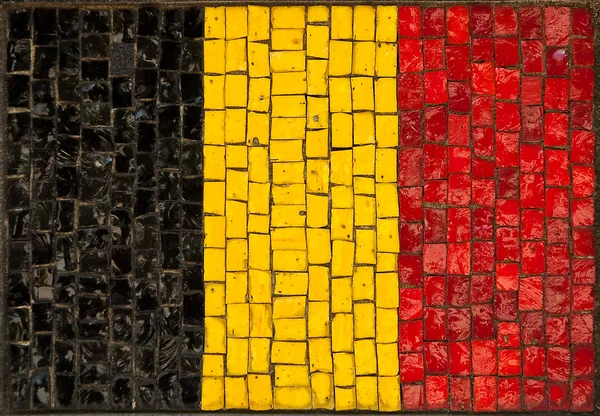 Belgien flagga — Stockfoto
