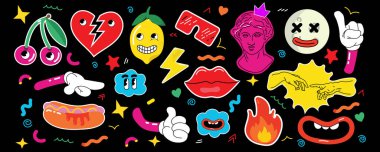 Poster, kartpostal veya arkaplan için modern moda illüstrasyon.