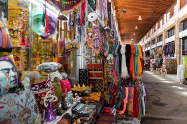 Nicosia, Cyprus - June 28, 2022: Bandabulya Municipal Market in old historical center of nord Nicosia city.
