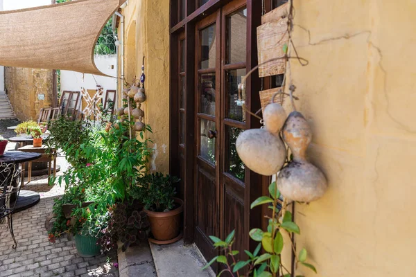 Nicosia Cyprus June 2022 Local Typical Cafe Decor Bandabulya Municipal — Stock Photo, Image