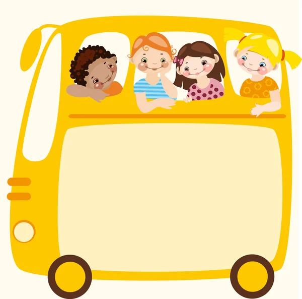 Шкільний автобус Ліцензійні Стокові Ілюстрації