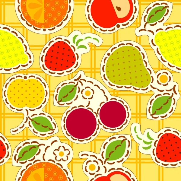 Fruits wallpaper — Stock Vector