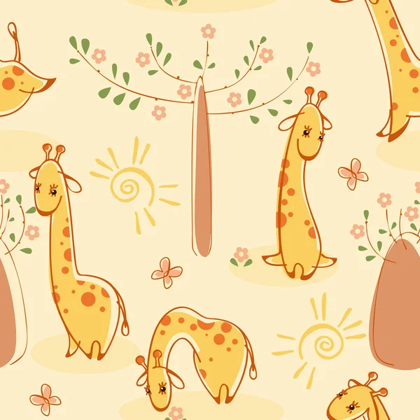 Giraffe — Vettoriale Stock