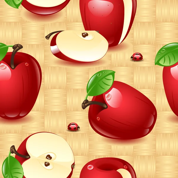 Apples Wallpaper — Stock Vector