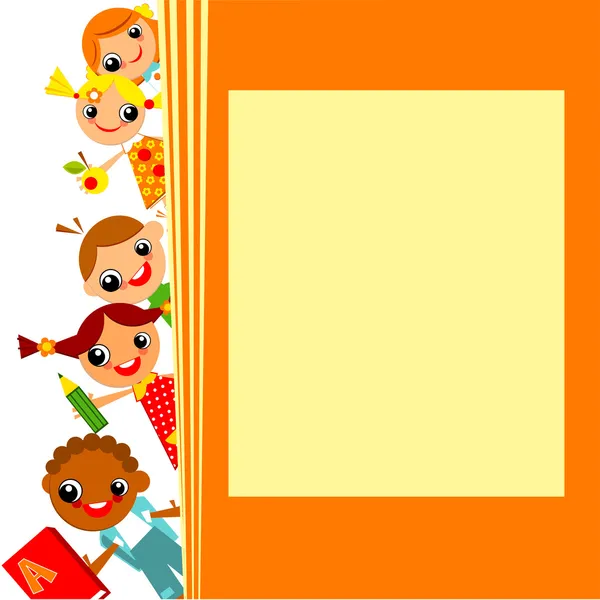 School children's background — Stock Illustration School children's background Royalty Free Stock Illustrations