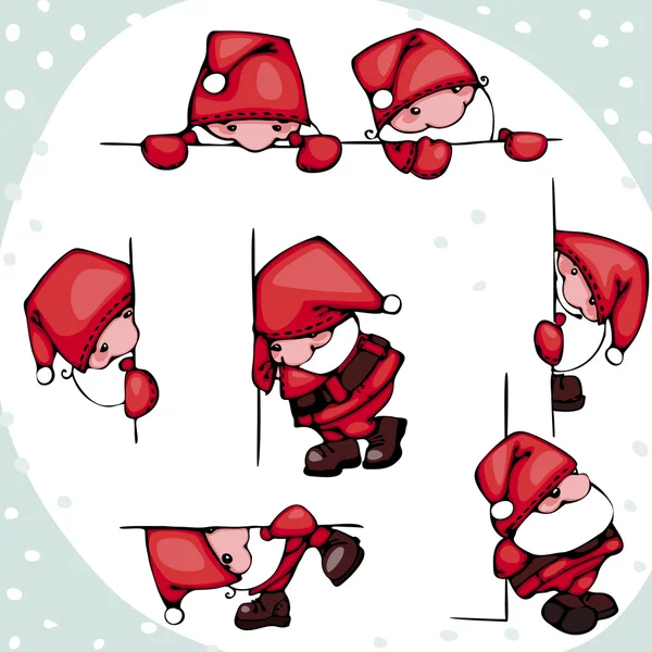 Set Père Noël — Image vectorielle