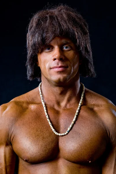 Portrait of a muscular man of unusual — Stock Photo, Image