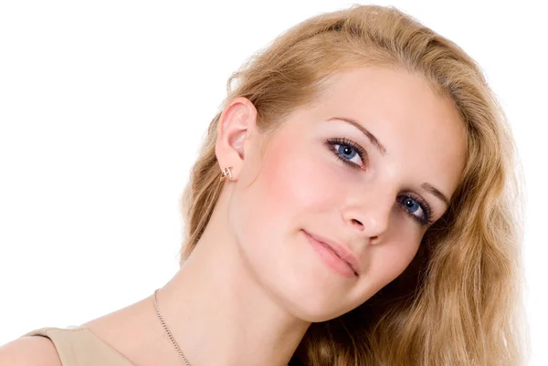 Portrait of beautiful young happy woman — Stock Photo, Image