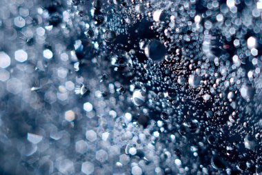 sihirli soyut su kabarcıkları ile