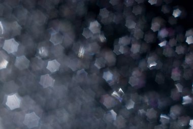 koyu arka plan ile altıgen bokeh