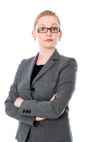 Beautiful business woman looking into the camera — Stock Photo, Image